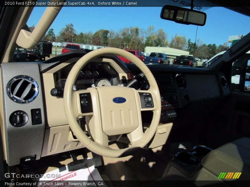 Oxford White / Camel 2010 Ford F250 Super Duty Lariat SuperCab 4x4