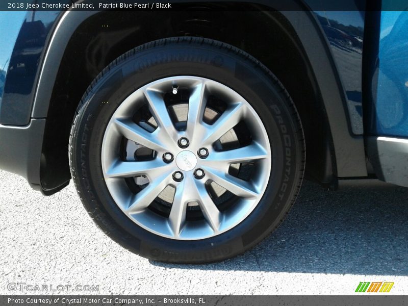 Patriot Blue Pearl / Black 2018 Jeep Cherokee Limited
