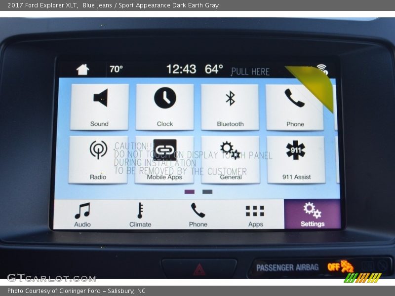 Blue Jeans / Sport Appearance Dark Earth Gray 2017 Ford Explorer XLT