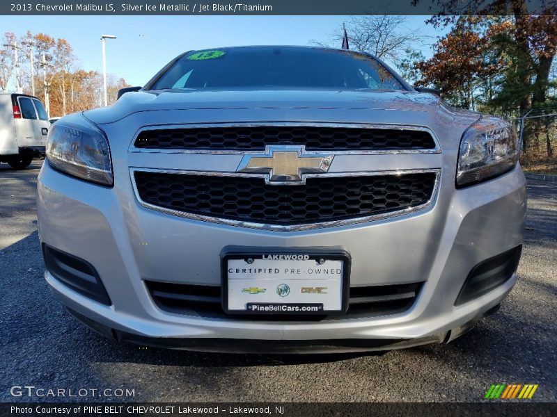 Silver Ice Metallic / Jet Black/Titanium 2013 Chevrolet Malibu LS
