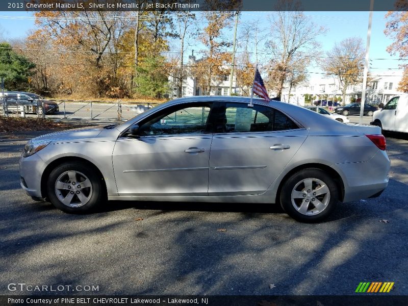 Silver Ice Metallic / Jet Black/Titanium 2013 Chevrolet Malibu LS
