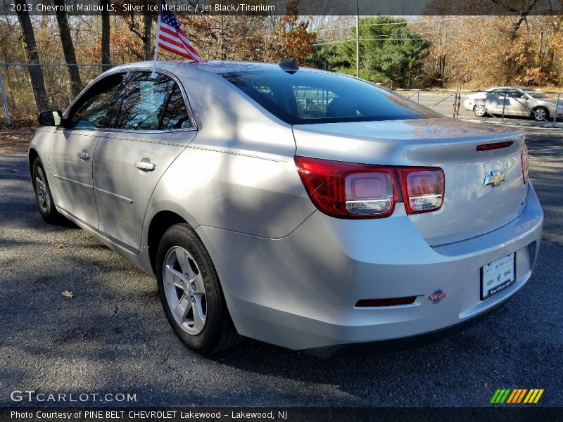 Silver Ice Metallic / Jet Black/Titanium 2013 Chevrolet Malibu LS