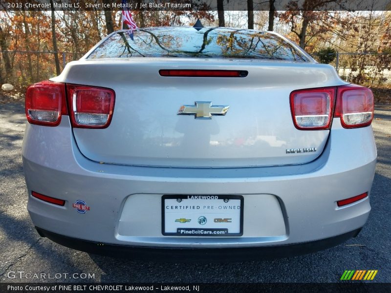 Silver Ice Metallic / Jet Black/Titanium 2013 Chevrolet Malibu LS