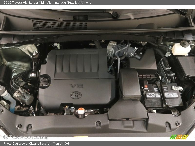 Alumina Jade Metallic / Almond 2016 Toyota Highlander XLE