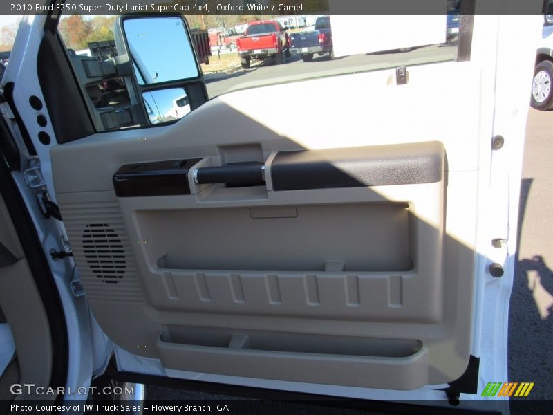 Oxford White / Camel 2010 Ford F250 Super Duty Lariat SuperCab 4x4
