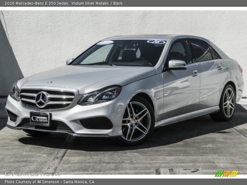 Iridium Silver Metallic / Black 2016 Mercedes-Benz E 350 Sedan