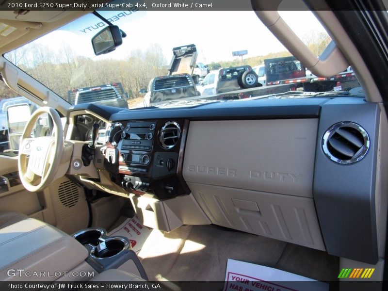 Oxford White / Camel 2010 Ford F250 Super Duty Lariat SuperCab 4x4