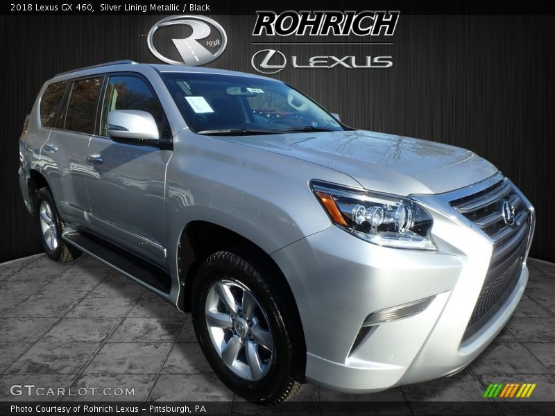 Silver Lining Metallic / Black 2018 Lexus GX 460