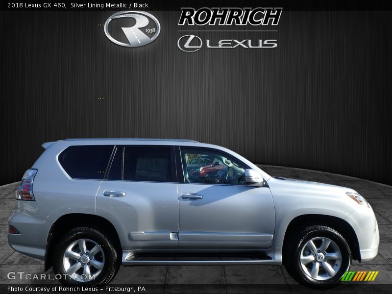 Silver Lining Metallic / Black 2018 Lexus GX 460