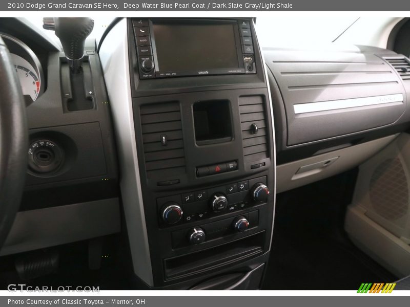 Deep Water Blue Pearl Coat / Dark Slate Gray/Light Shale 2010 Dodge Grand Caravan SE Hero