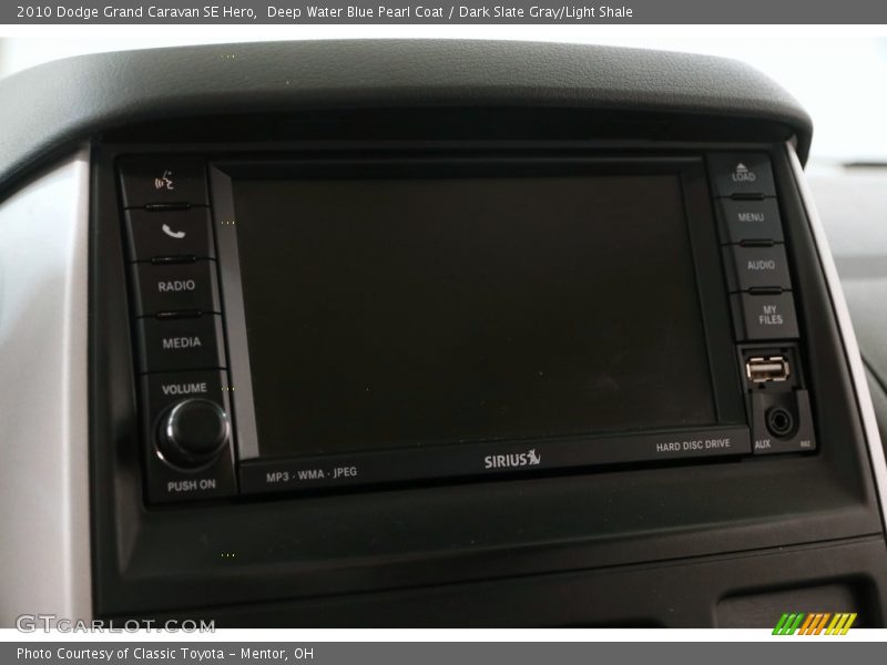 Deep Water Blue Pearl Coat / Dark Slate Gray/Light Shale 2010 Dodge Grand Caravan SE Hero