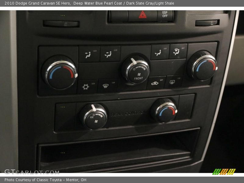 Deep Water Blue Pearl Coat / Dark Slate Gray/Light Shale 2010 Dodge Grand Caravan SE Hero