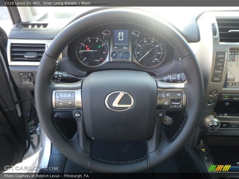 Silver Lining Metallic / Black 2018 Lexus GX 460