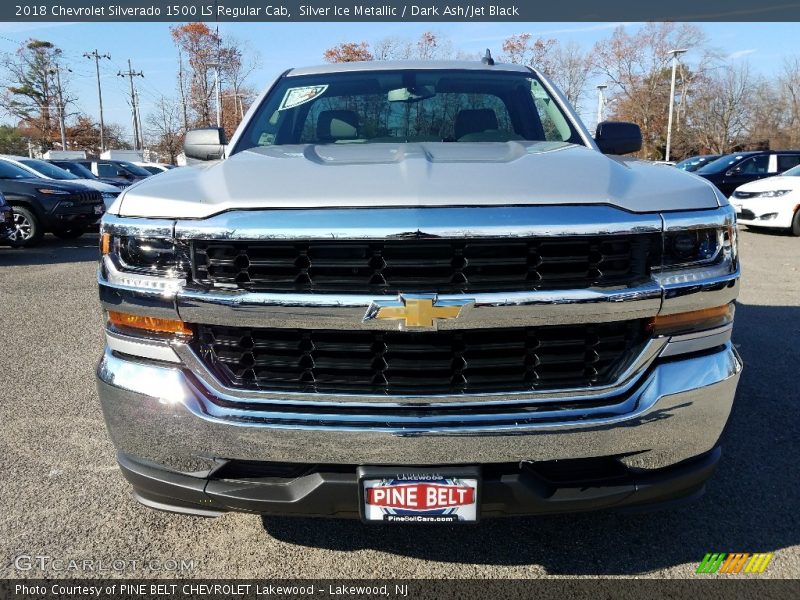 Silver Ice Metallic / Dark Ash/Jet Black 2018 Chevrolet Silverado 1500 LS Regular Cab