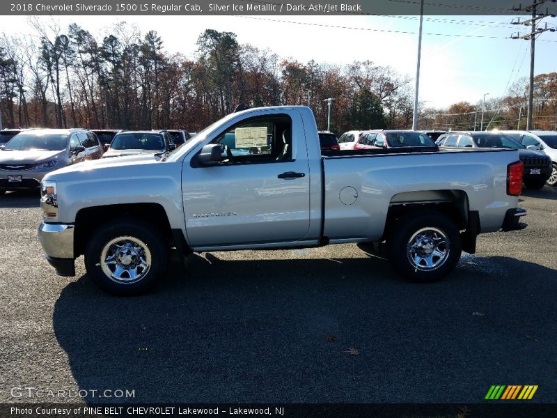 Silver Ice Metallic / Dark Ash/Jet Black 2018 Chevrolet Silverado 1500 LS Regular Cab