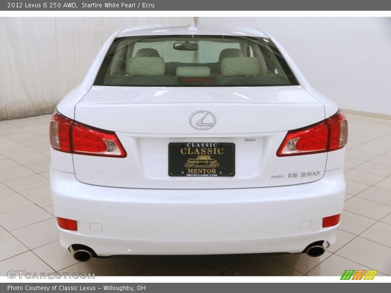 Starfire White Pearl / Ecru 2012 Lexus IS 250 AWD