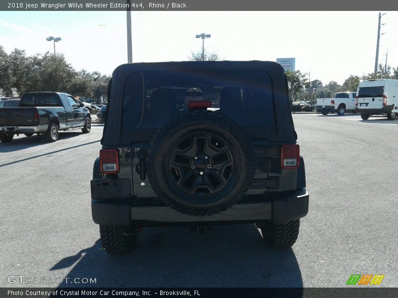 Rhino / Black 2018 Jeep Wrangler Willys Wheeler Edition 4x4