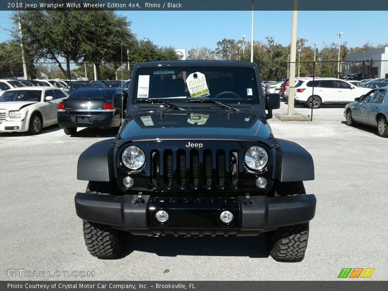 Rhino / Black 2018 Jeep Wrangler Willys Wheeler Edition 4x4