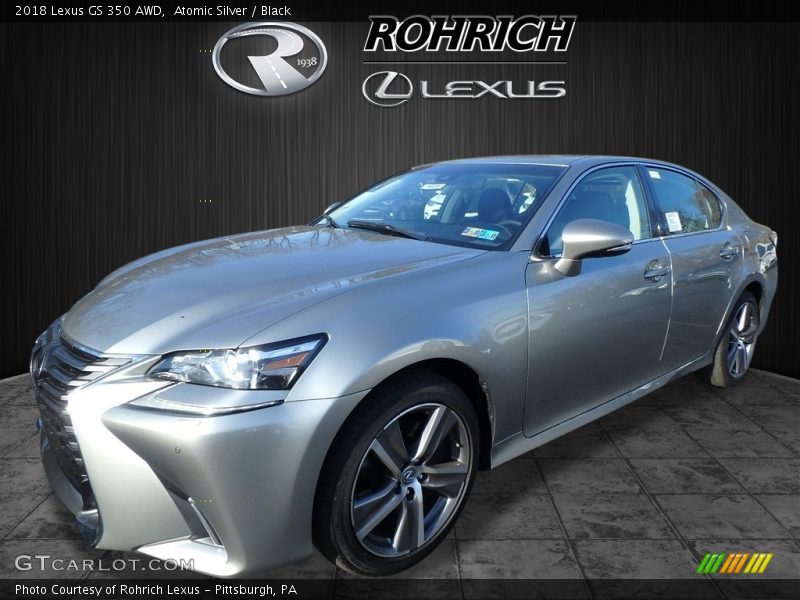 Atomic Silver / Black 2018 Lexus GS 350 AWD