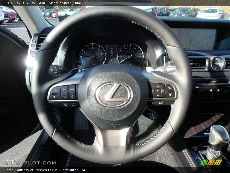 Atomic Silver / Black 2018 Lexus GS 350 AWD
