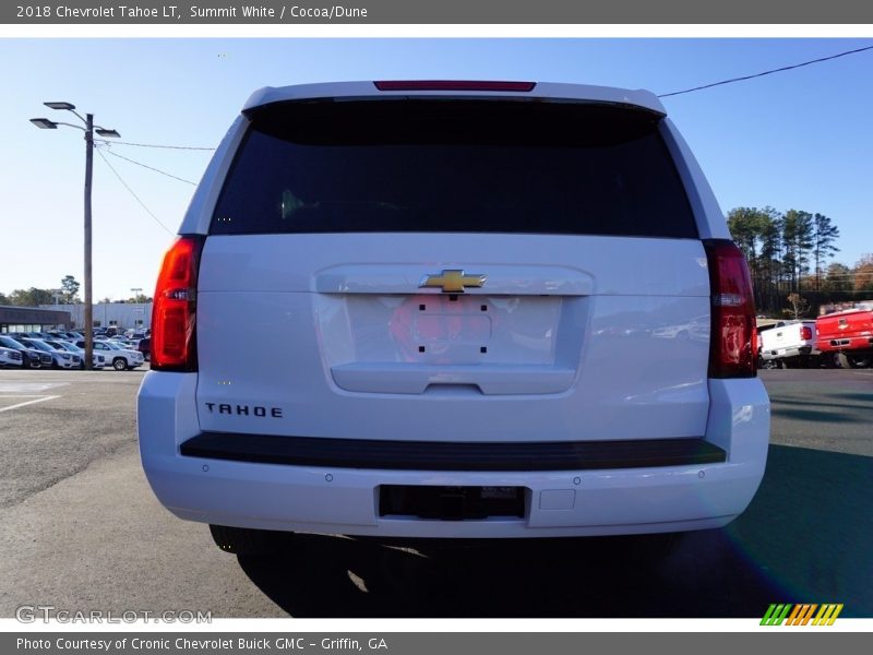 Summit White / Cocoa/Dune 2018 Chevrolet Tahoe LT