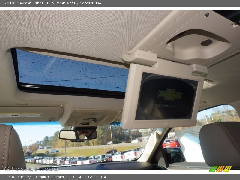 Summit White / Cocoa/Dune 2018 Chevrolet Tahoe LT