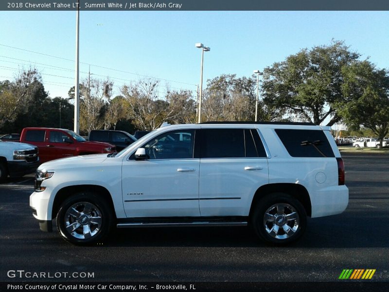 Summit White / Jet Black/Ash Gray 2018 Chevrolet Tahoe LT