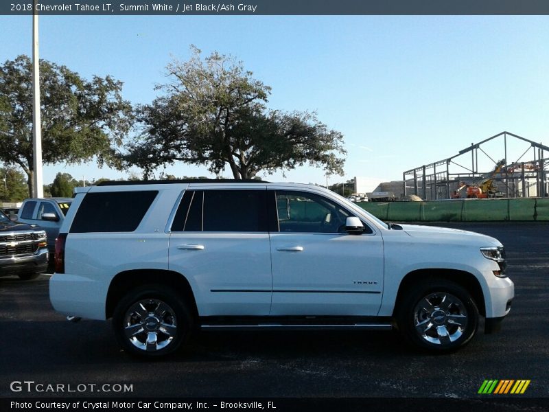 Summit White / Jet Black/Ash Gray 2018 Chevrolet Tahoe LT