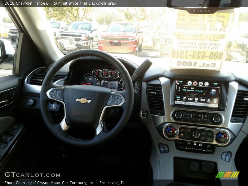 Summit White / Jet Black/Ash Gray 2018 Chevrolet Tahoe LT