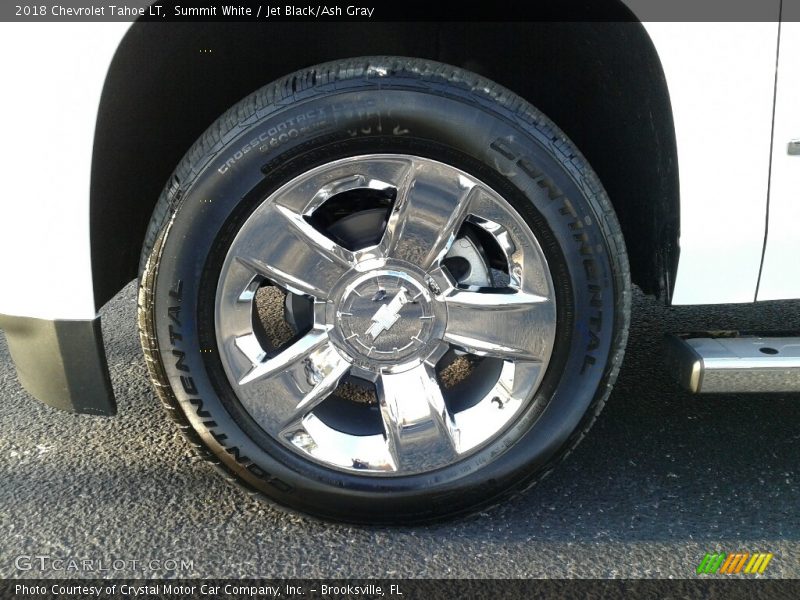 Summit White / Jet Black/Ash Gray 2018 Chevrolet Tahoe LT
