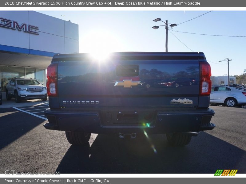 Deep Ocean Blue Metallic / High Country Saddle 2018 Chevrolet Silverado 1500 High Country Crew Cab 4x4