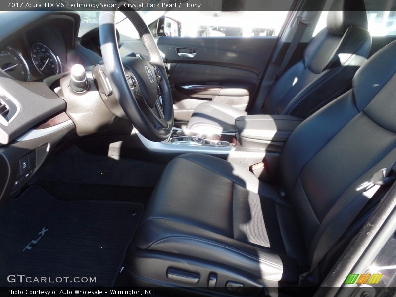 Crystal Black Pearl / Ebony 2017 Acura TLX V6 Technology Sedan