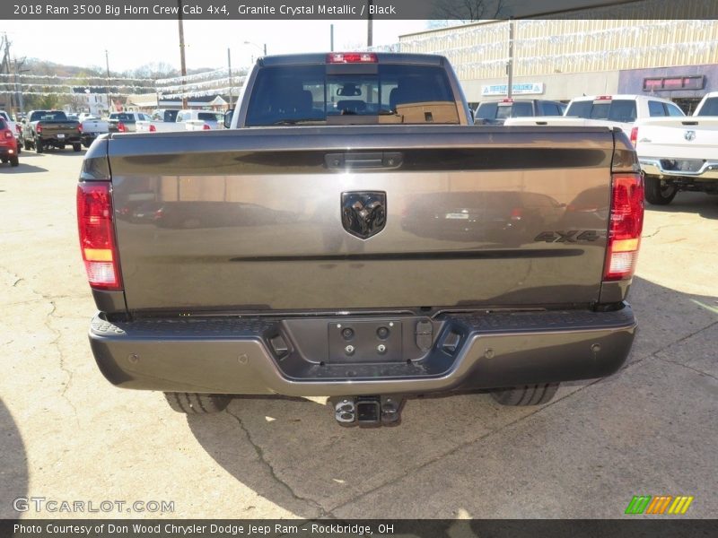 Granite Crystal Metallic / Black 2018 Ram 3500 Big Horn Crew Cab 4x4