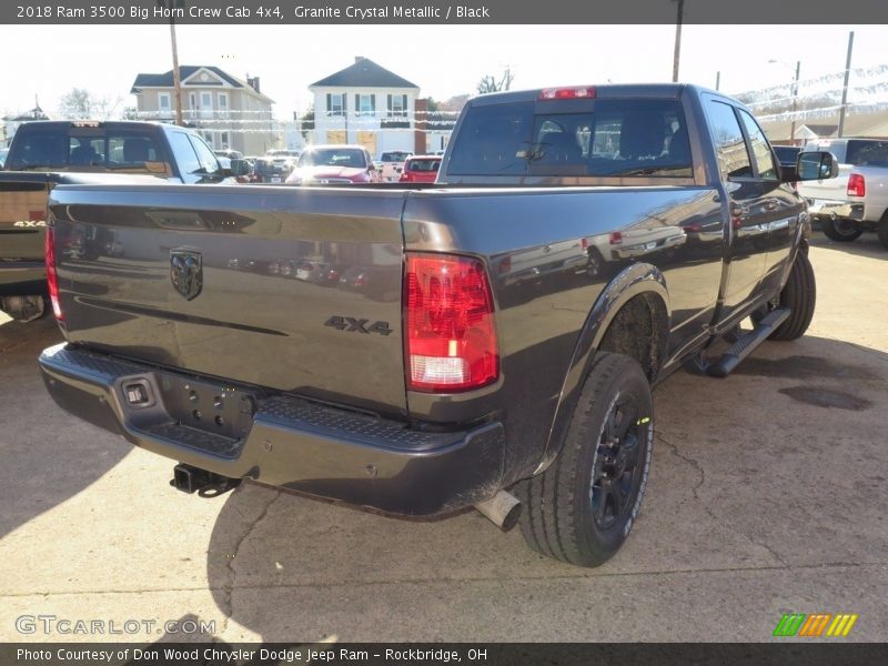 Granite Crystal Metallic / Black 2018 Ram 3500 Big Horn Crew Cab 4x4
