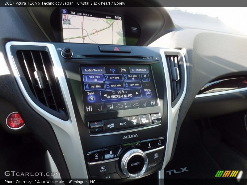 Crystal Black Pearl / Ebony 2017 Acura TLX V6 Technology Sedan