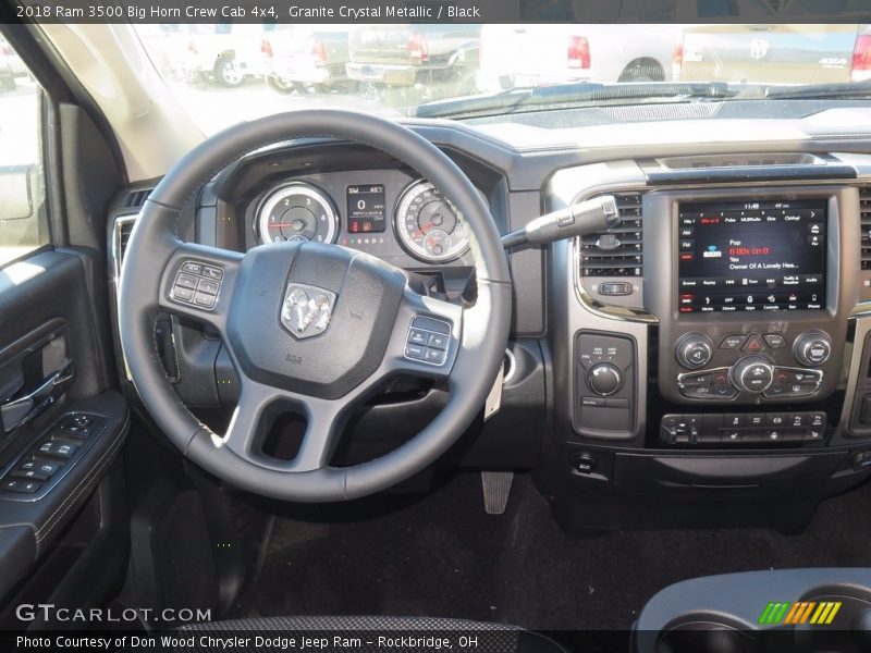 Granite Crystal Metallic / Black 2018 Ram 3500 Big Horn Crew Cab 4x4