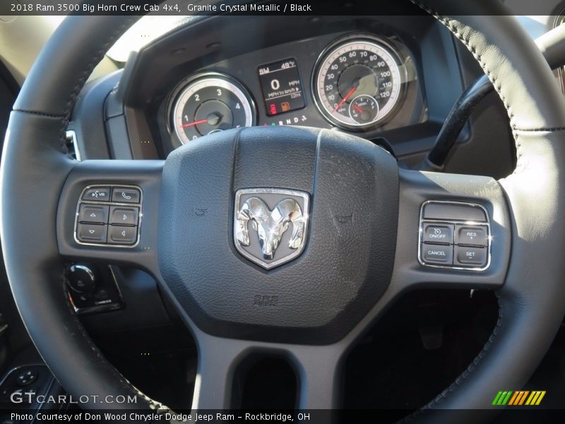 Granite Crystal Metallic / Black 2018 Ram 3500 Big Horn Crew Cab 4x4