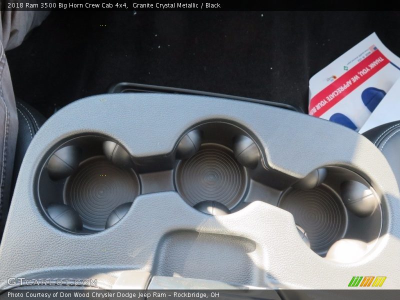 Granite Crystal Metallic / Black 2018 Ram 3500 Big Horn Crew Cab 4x4