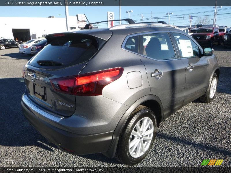 Gun Metallic / Charcoal 2017 Nissan Rogue Sport SV AWD