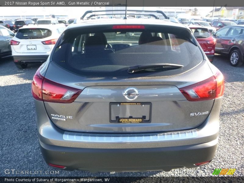 Gun Metallic / Charcoal 2017 Nissan Rogue Sport SV AWD