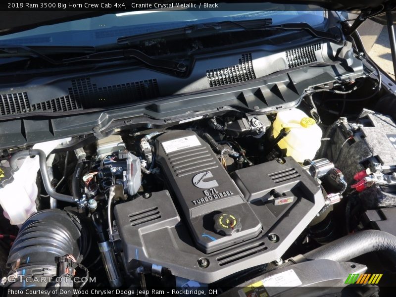 Granite Crystal Metallic / Black 2018 Ram 3500 Big Horn Crew Cab 4x4