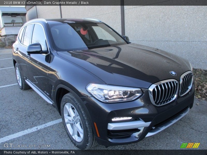 Dark Graphite Metallic / Black 2018 BMW X3 xDrive30i