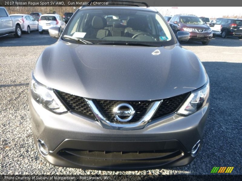Gun Metallic / Charcoal 2017 Nissan Rogue Sport SV AWD