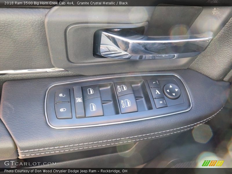 Granite Crystal Metallic / Black 2018 Ram 3500 Big Horn Crew Cab 4x4