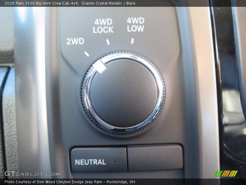 Granite Crystal Metallic / Black 2018 Ram 3500 Big Horn Crew Cab 4x4