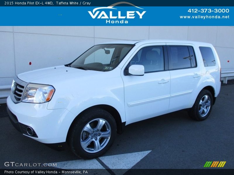 Taffeta White / Gray 2015 Honda Pilot EX-L 4WD