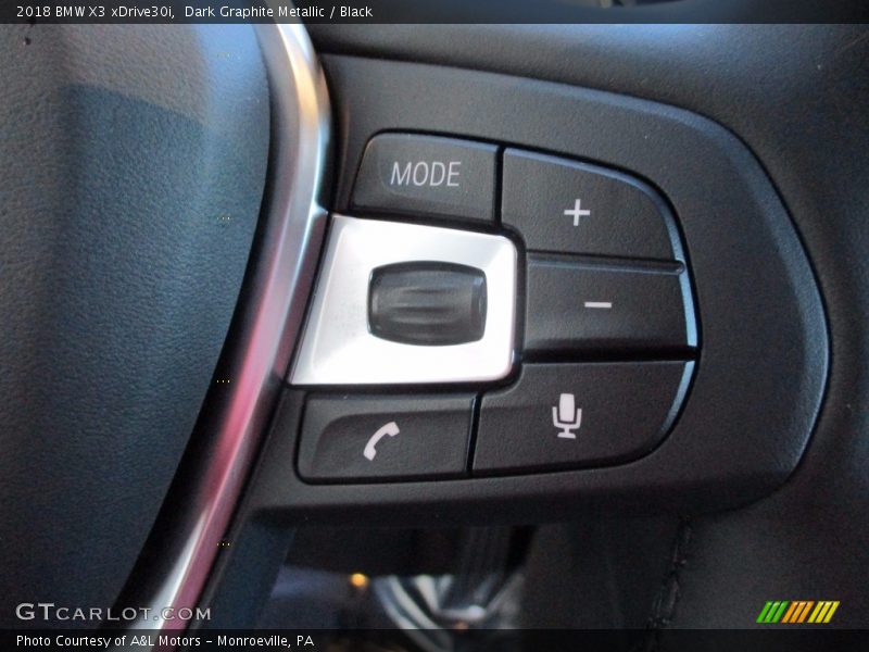 Dark Graphite Metallic / Black 2018 BMW X3 xDrive30i