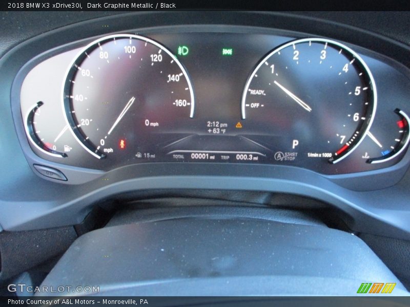 Dark Graphite Metallic / Black 2018 BMW X3 xDrive30i