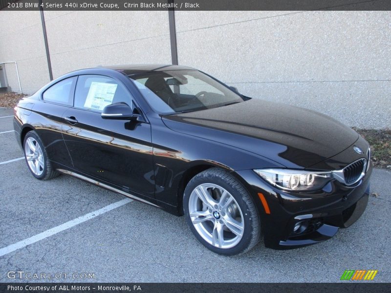 Citrin Black Metallic / Black 2018 BMW 4 Series 440i xDrive Coupe