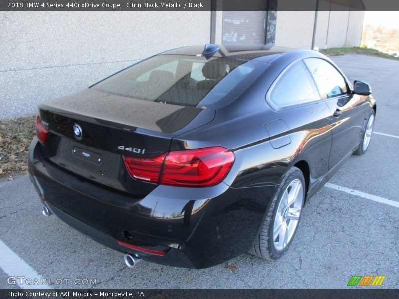 Citrin Black Metallic / Black 2018 BMW 4 Series 440i xDrive Coupe